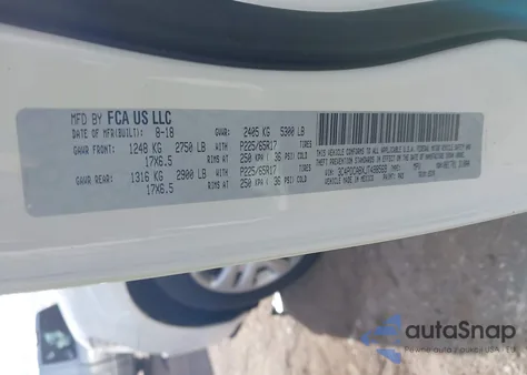 2018 Dodge Journey Se z USA, uszkodzony, nr VIN 3C4PDCABXJT498569